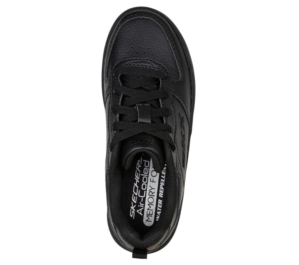 Boys's Skechers Sport Court 92 Sneakers Black  USA |  1628-BGZAR