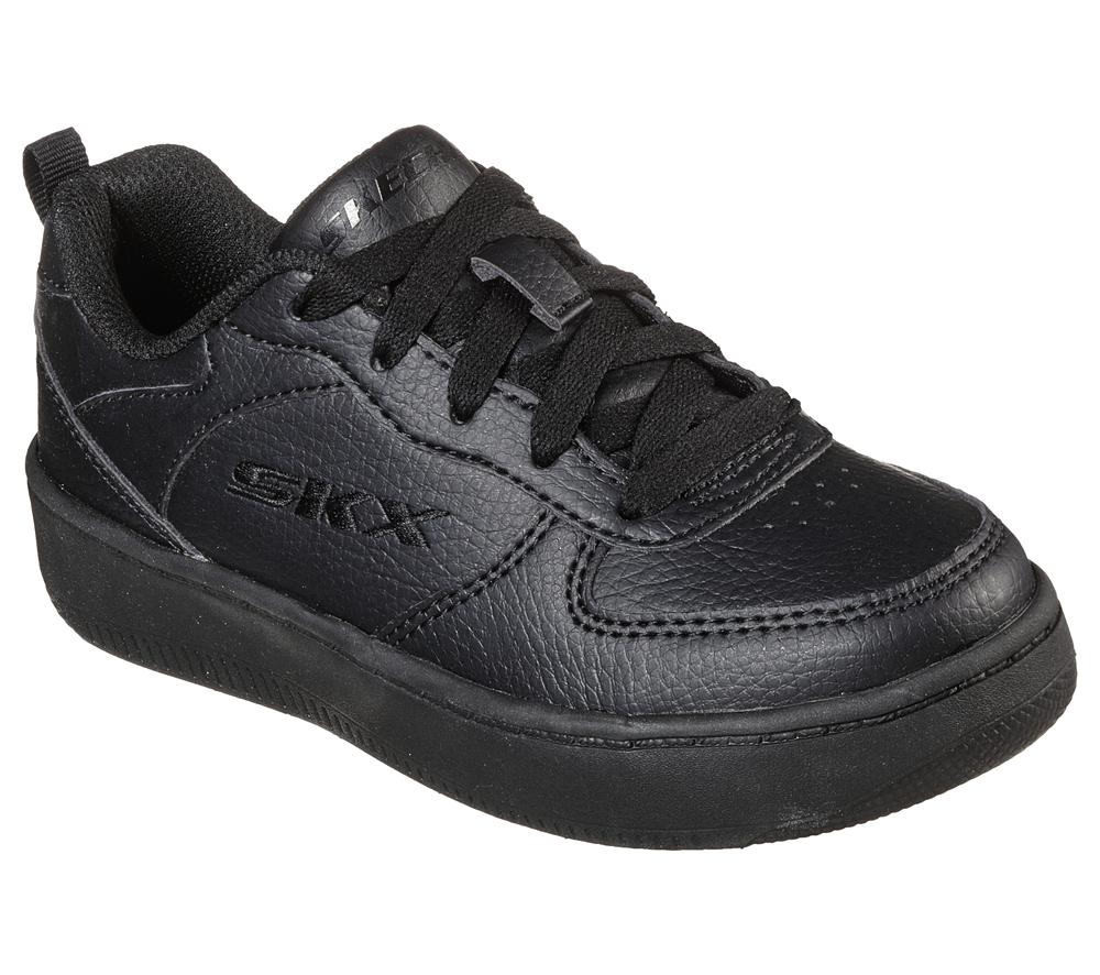 Boys's Skechers Sport Court 92 Sneakers Black  USA |  1628-BGZAR