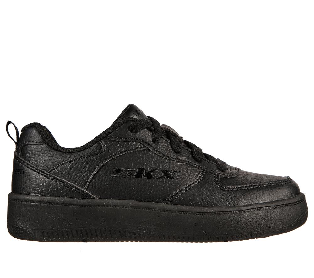 Boys\'s Skechers Sport Court 92 Sneakers Black  USA |  1628-BGZAR