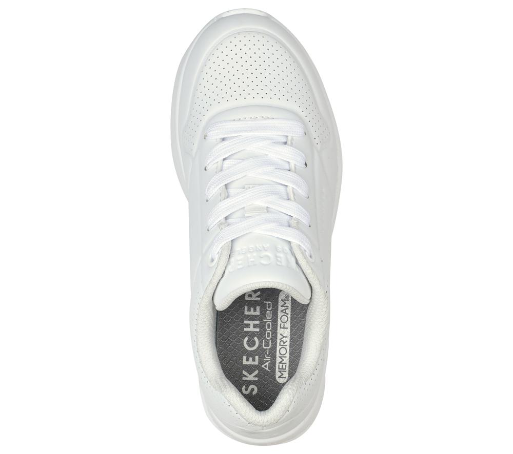 Boys's Skechers Uno Lite - Delodox Lace Up Shoes White  USA |  2379-ZHQVP
