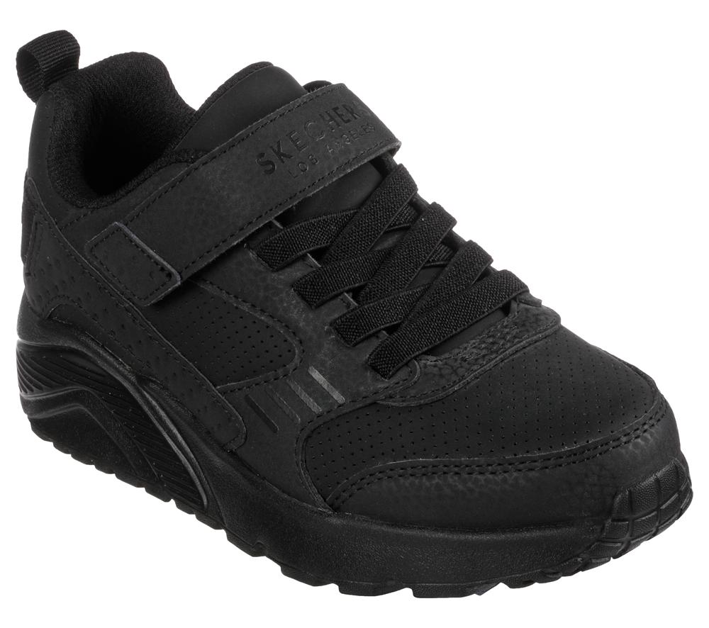 Boys\'s Skechers Uno Lite - Donex Slip On Shoes Black  USA |  0316-NPMAG