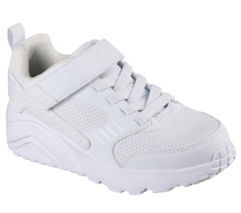 Boys's Skechers Uno Lite - Donex Sneakers White  USA |  7896-UEDWK