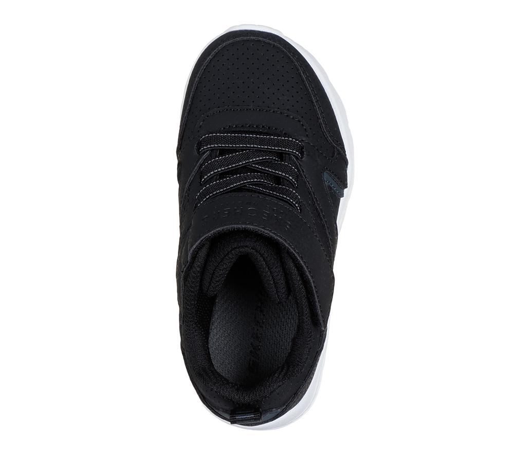 Boys's Skechers Uno Lite - Echo Surge Sneakers Black / White  USA |  9385-UJMTE