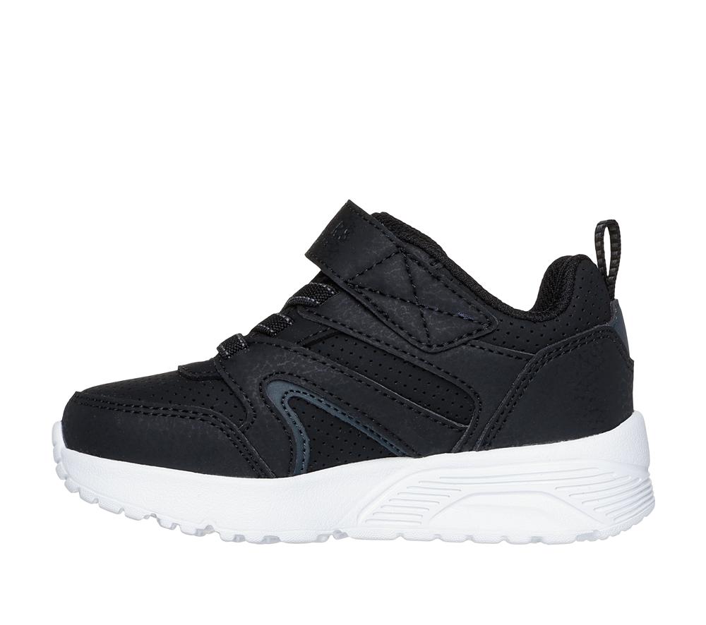 Boys's Skechers Uno Lite - Echo Surge Sneakers Black / White  USA |  9385-UJMTE