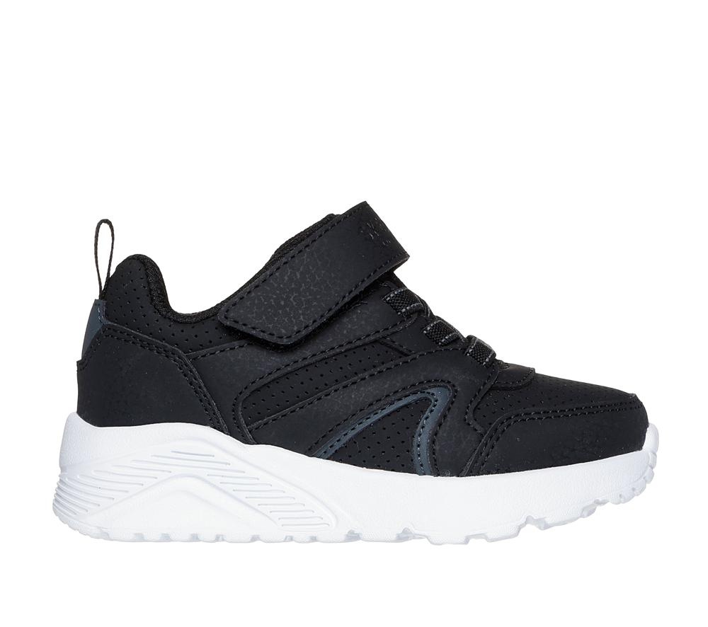 Boys\'s Skechers Uno Lite - Echo Surge Sneakers Black / White  USA |  9385-UJMTE