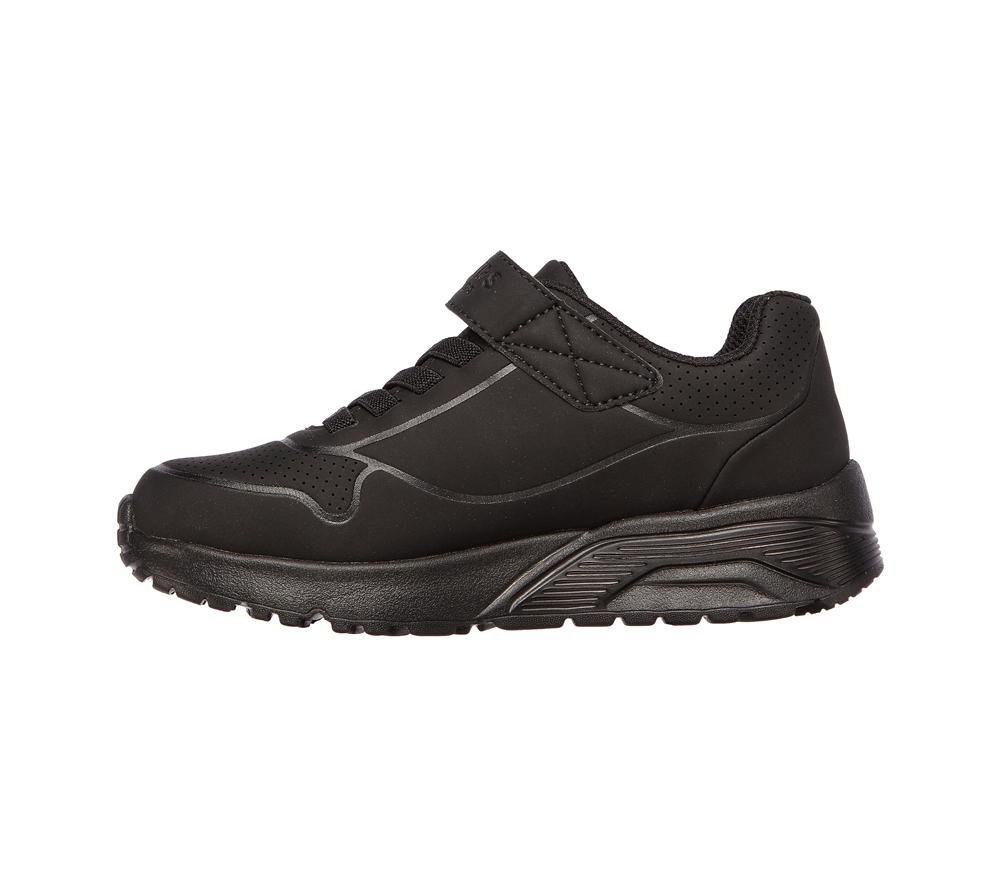 Boys's Skechers Uno Lite - Vendox Slip On Shoes Black  USA |  5316-ERQXM