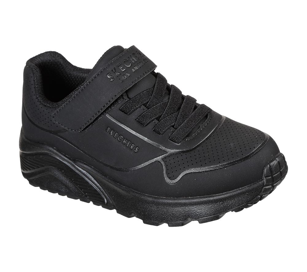 Boys's Skechers Uno Lite - Vendox Slip On Shoes Black  USA |  5316-ERQXM