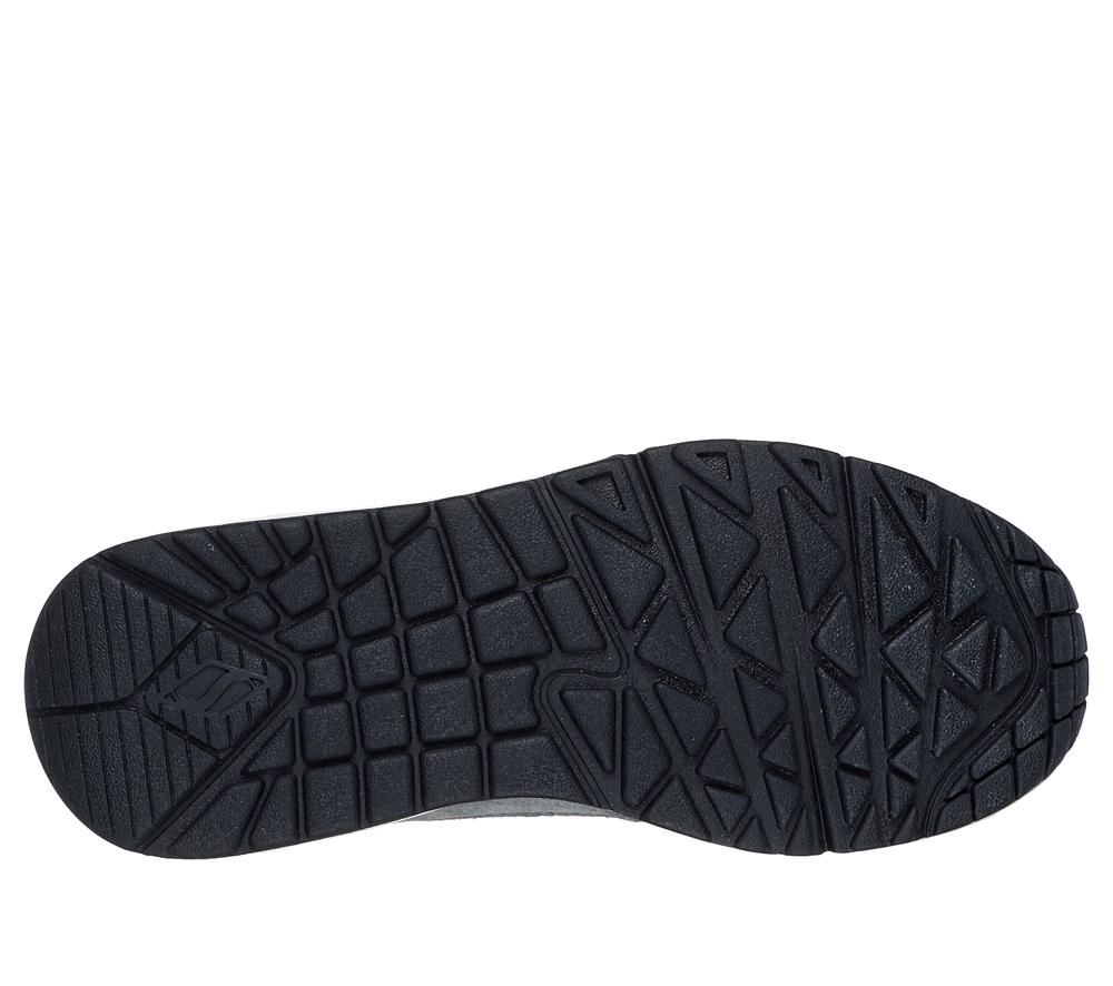 Boys's Skechers Uno - Stacre Lace Up Shoes Charcoal  USA |  4753-UGWVO
