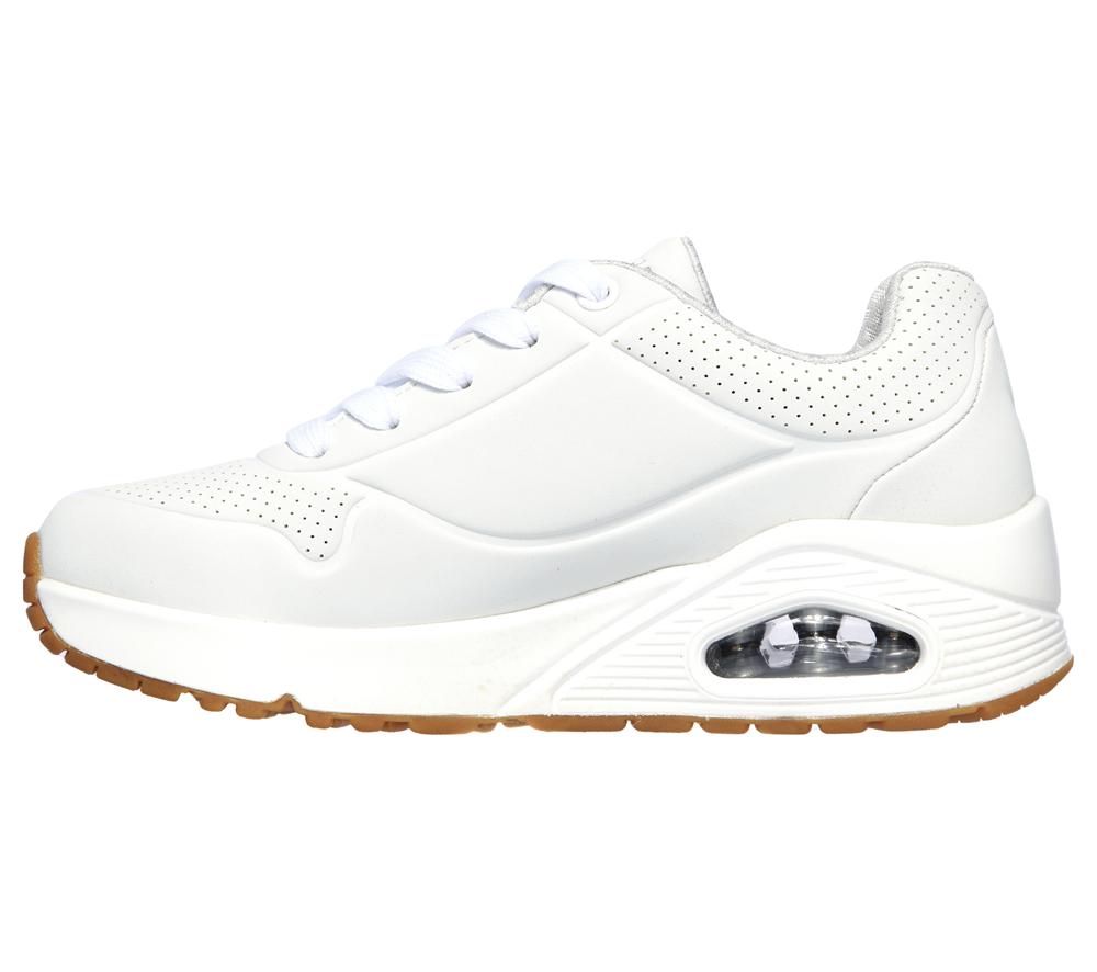 Boys's Skechers Uno - Stand on Air Lace Up Shoes White  USA |  7653-YTSUC