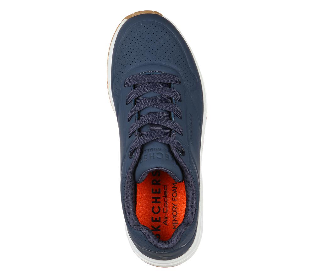 Boys's Skechers Uno - Stand on Air Lace Up Shoes Navy  USA |  8253-UCLOS