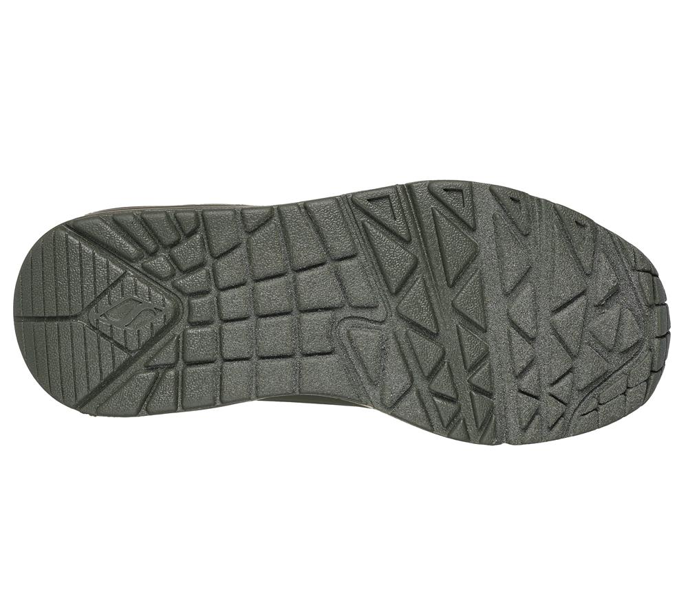 Boys's Skechers Uno - Stand on Air Lace Up Shoes Dark Green  USA |  4918-RZTCO