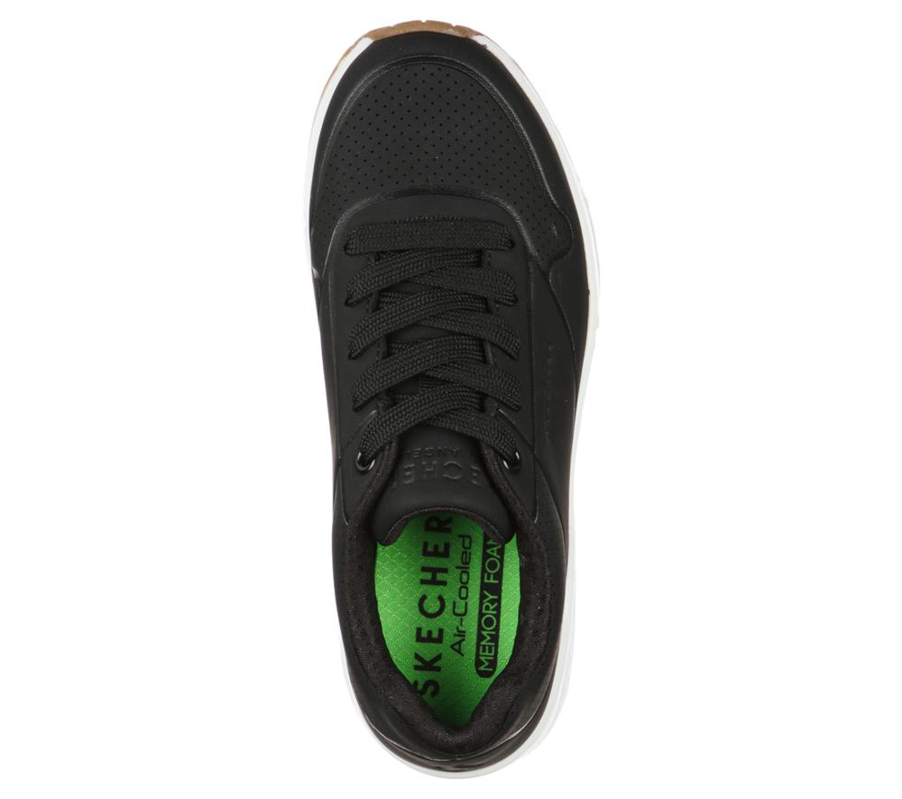 Boys's Skechers Uno - Stand on Air Sneakers Black  USA |  6579-NCXHS