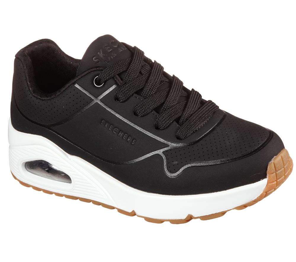 Boys's Skechers Uno - Stand on Air Sneakers Black  USA |  6579-NCXHS