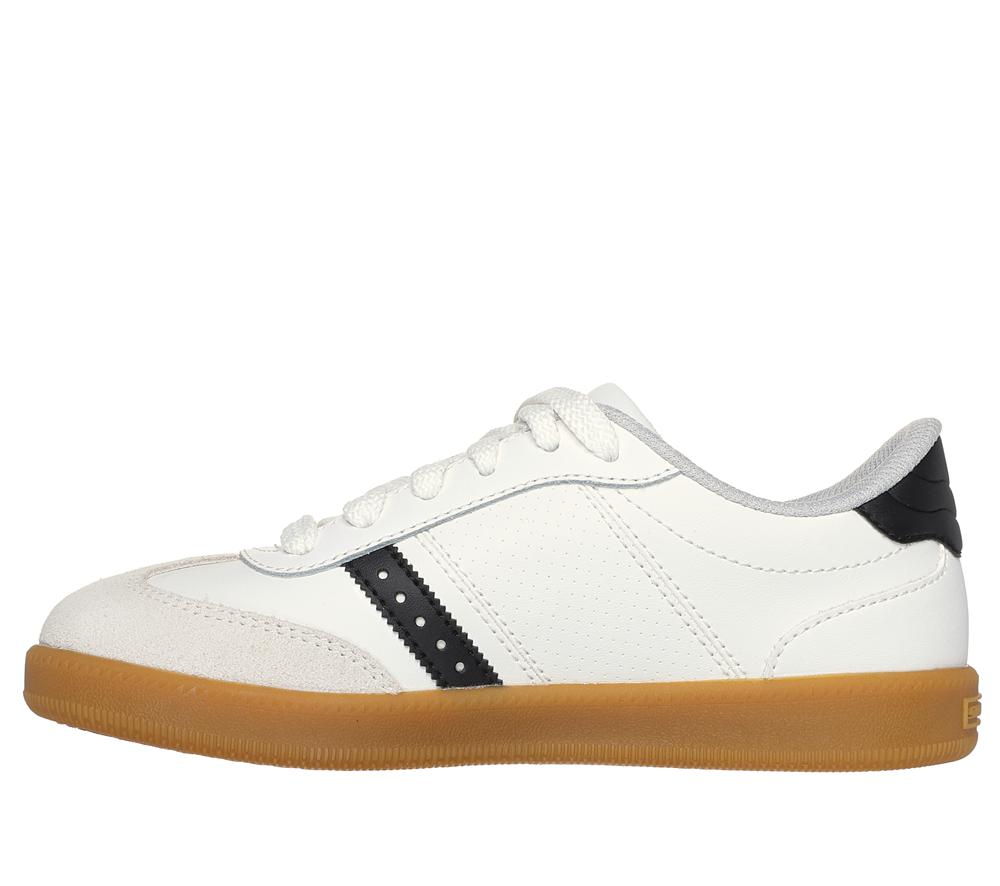 Boys's Skechers Zinger Street Lace Up Shoes White / Black  USA |  1709-RICNP
