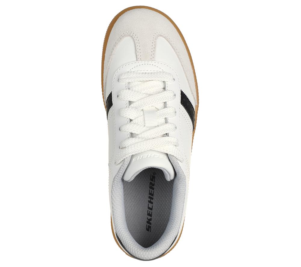 Boys's Skechers Zinger Street Sneakers White / Black  USA |  4305-XLPGM