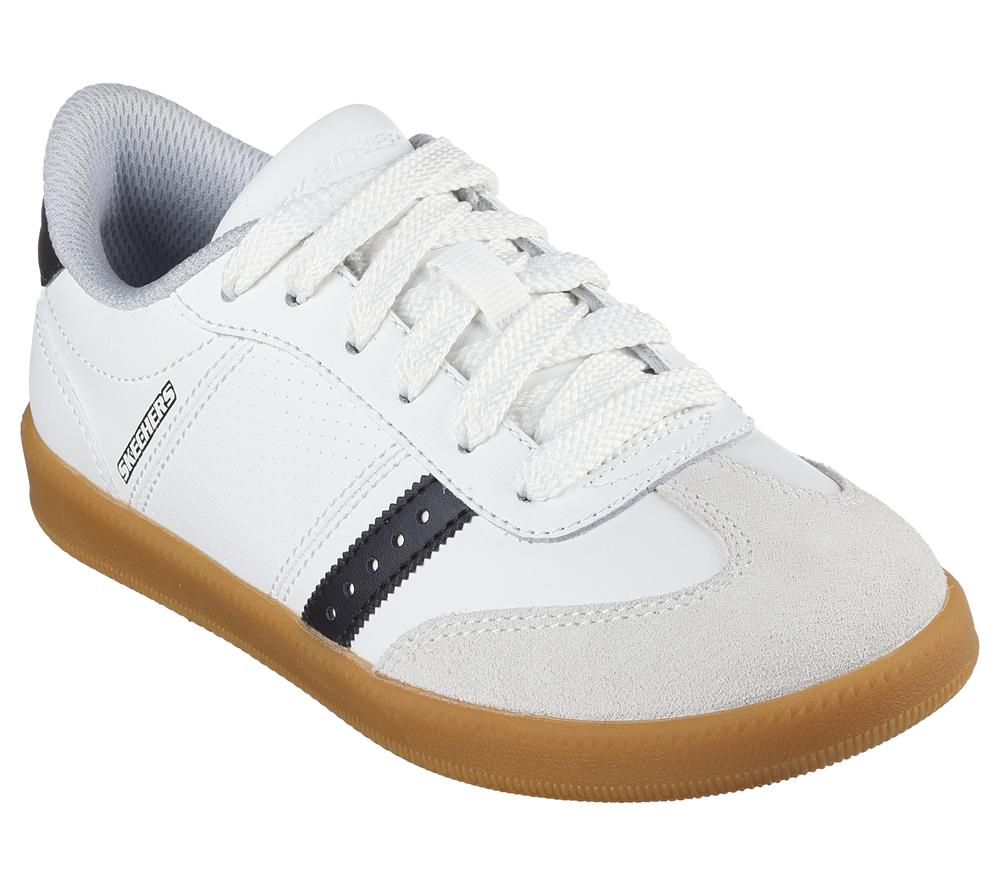 Boys's Skechers Zinger Street Sneakers White / Black  USA |  4305-XLPGM