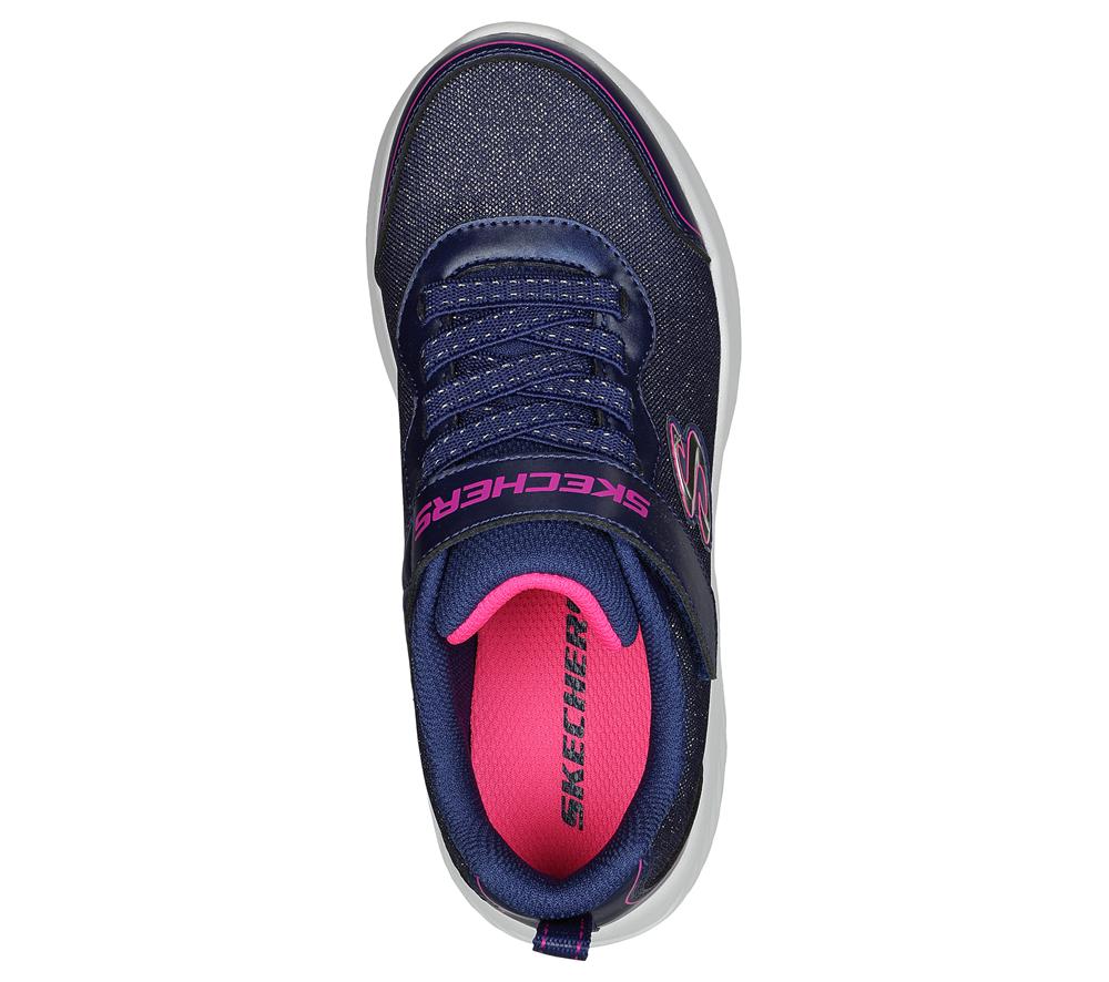 Girls's Skechers Bounder - Girly Groove Sneakers Navy  USA |  7639-UNSEX