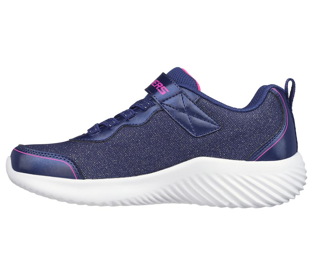 Girls's Skechers Bounder - Girly Groove Sneakers Navy  USA |  7639-UNSEX