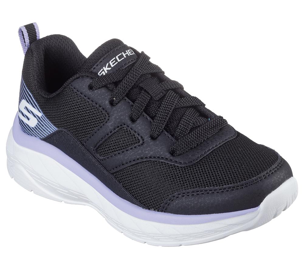 Girls's Skechers Boundless - Unmatched Speed Sneakers Black / Lavender  USA |  0457-OASHN