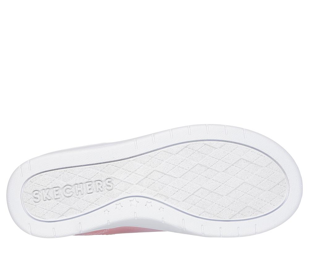 Girls's Skechers Court High - Ombre Oasis Lace Up Shoes White / Multicolor  USA |  1895-PDUOC