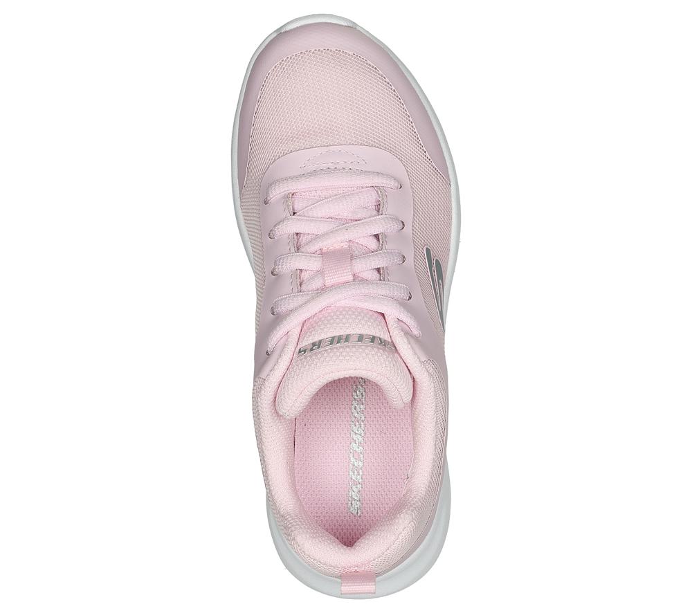 Girls's Skechers Dynamatic - Swift Speed Lace Up Shoes Light Pink  USA |  0574-ZCHWG