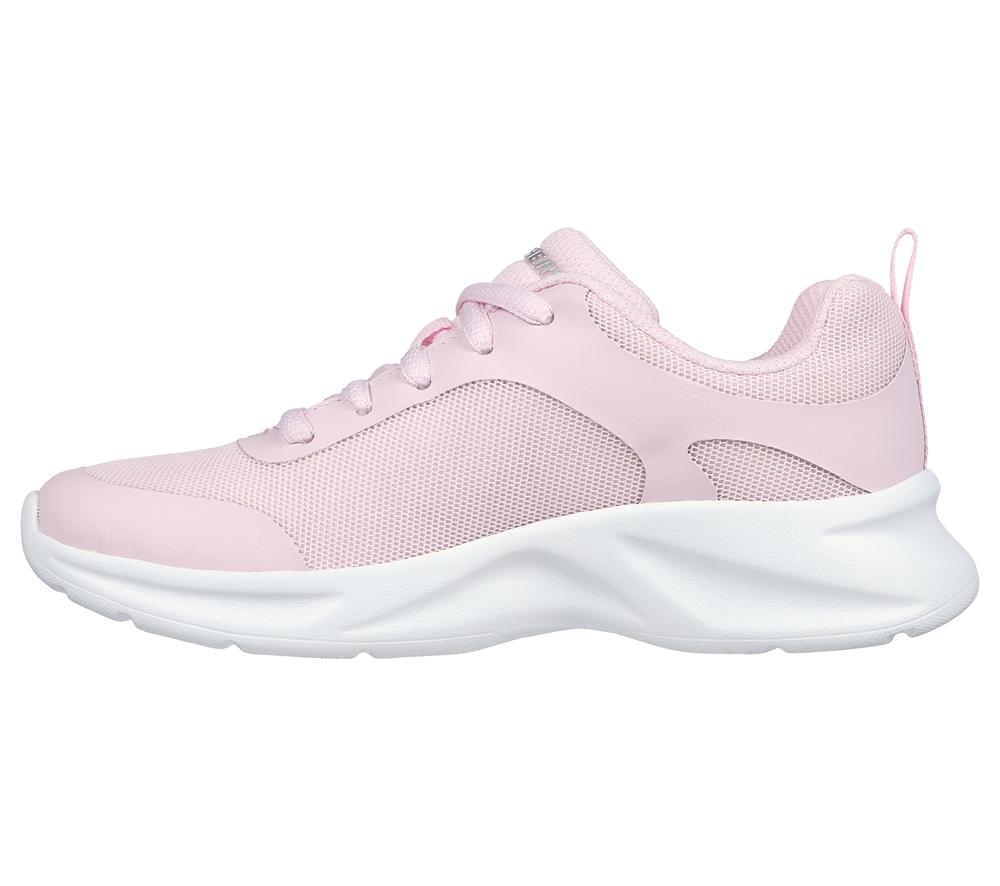 Girls's Skechers Dynamatic - Swift Speed Lace Up Shoes Light Pink  USA |  0574-ZCHWG