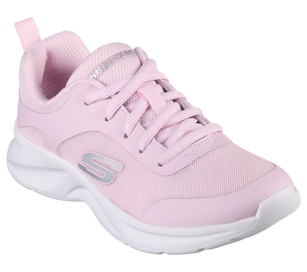 Girls's Skechers Dynamatic - Swift Speed Lace Up Shoes Light Pink  USA |  0574-ZCHWG