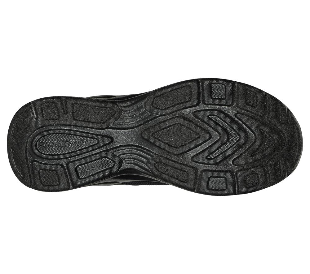 Girls's Skechers Dynamatic - Swift Speed Lace Up Shoes Black  USA |  9615-KLCYX