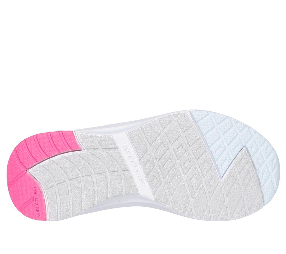 Girls's Skechers Dynamic Tread - Journey Time Sneakers Charcoal / Pink  USA |  1864-XZDGS