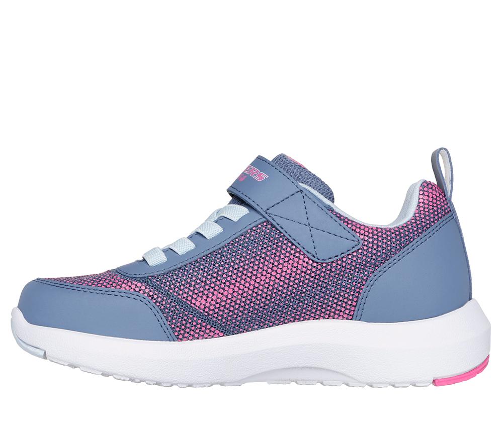 Girls's Skechers Dynamic Tread - Journey Time Sneakers Charcoal / Pink  USA |  1864-XZDGS