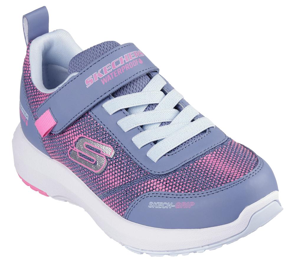 Girls's Skechers Dynamic Tread - Journey Time Sneakers Charcoal / Pink  USA |  1864-XZDGS
