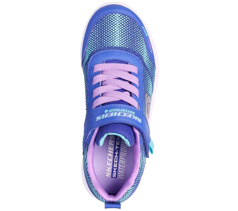 Girls's Skechers Dynamic Tread - Journey Time Sneakers Blue / Lavender  USA |  8267-BMKCV