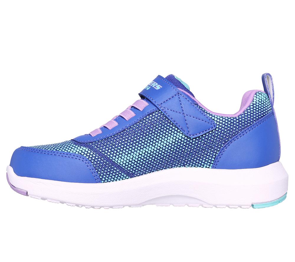 Girls's Skechers Dynamic Tread - Journey Time Sneakers Blue / Lavender  USA |  8267-BMKCV