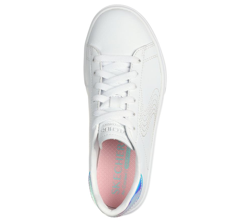 Girls's Skechers Eden LX - Magical Dream Sneakers White / Silver  USA |  5160-KPIGQ