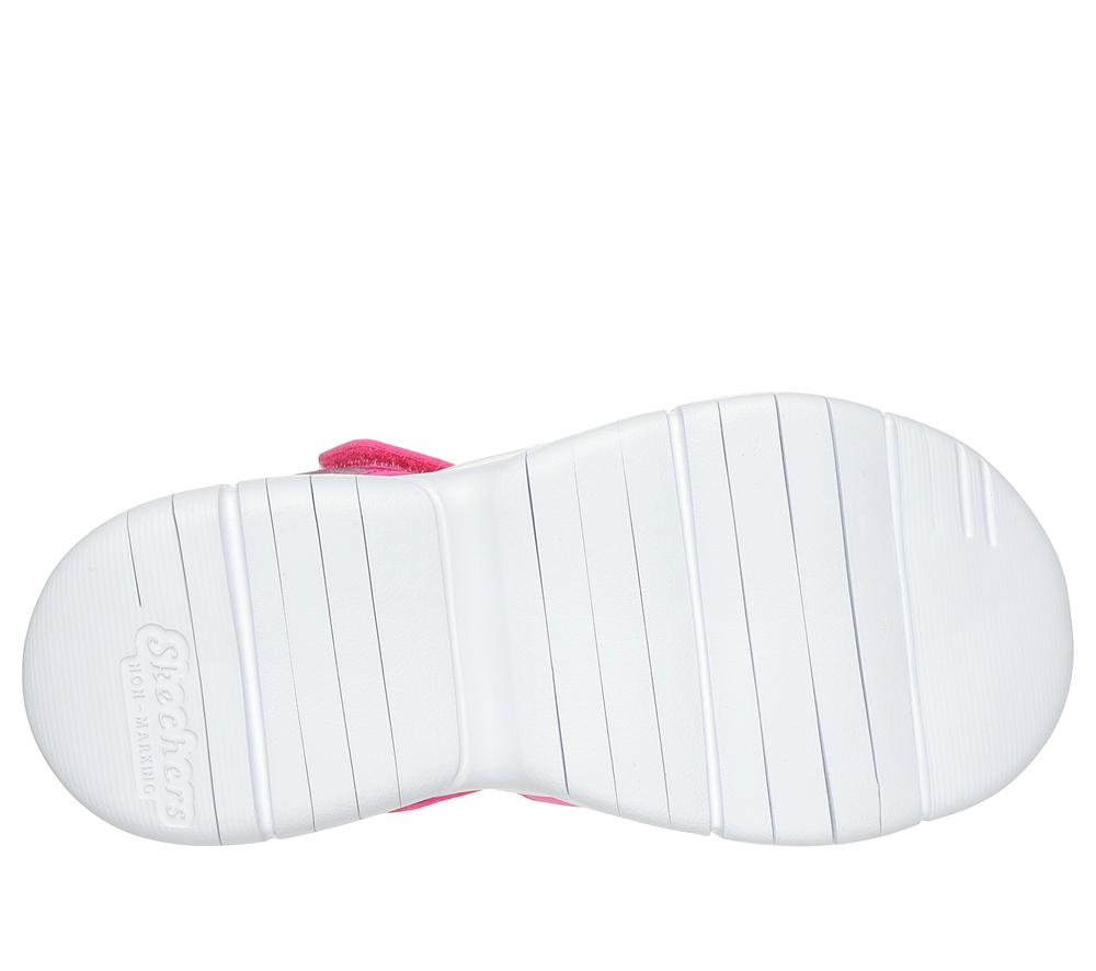 Girls's Skechers Flex Splash - Daylight Shimmer Sandals Hot Pink / Multicolor  USA |  0384-FGAJS