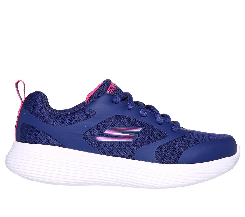 Girls\'s Skechers GO RUN 400 V.2 - Runner Reset Lace Up Shoes Navy / Pink  USA |  6702-WTALP
