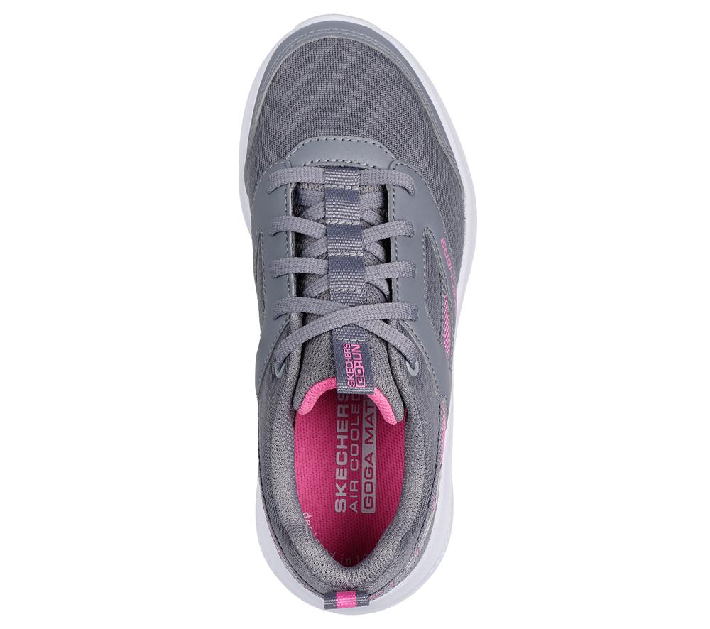 Girls's Skechers GO RUN Elevate - Spectacular Speed Sneakers Grey  USA |  0523-MJUVW