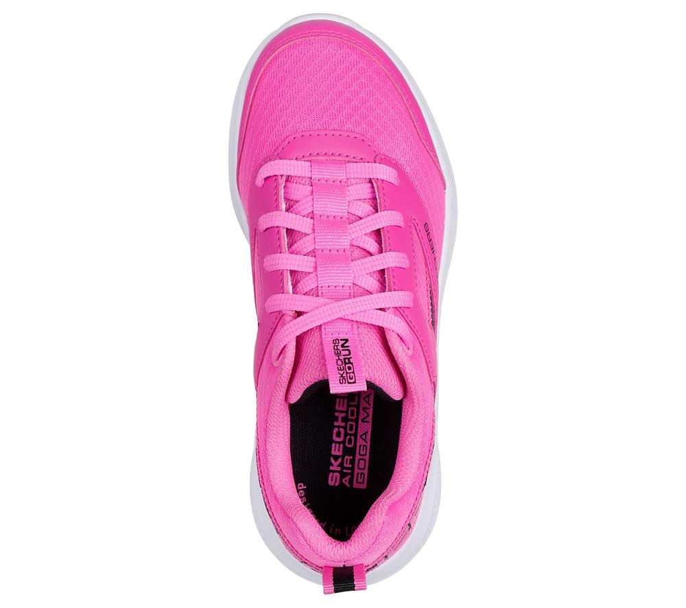 Girls's Skechers GO RUN Elevate - Spectacular Speed Lace Up Shoes Hot Pink  USA |  6217-OXIEB
