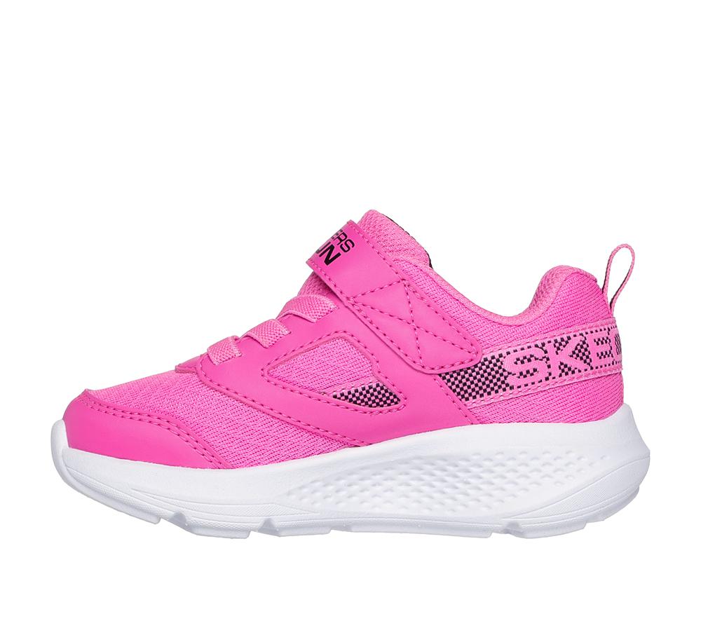 Girls's Skechers GO RUN Elevate - Sporty Spectacular Sneakers Hot Pink  USA |  5092-BWLNS