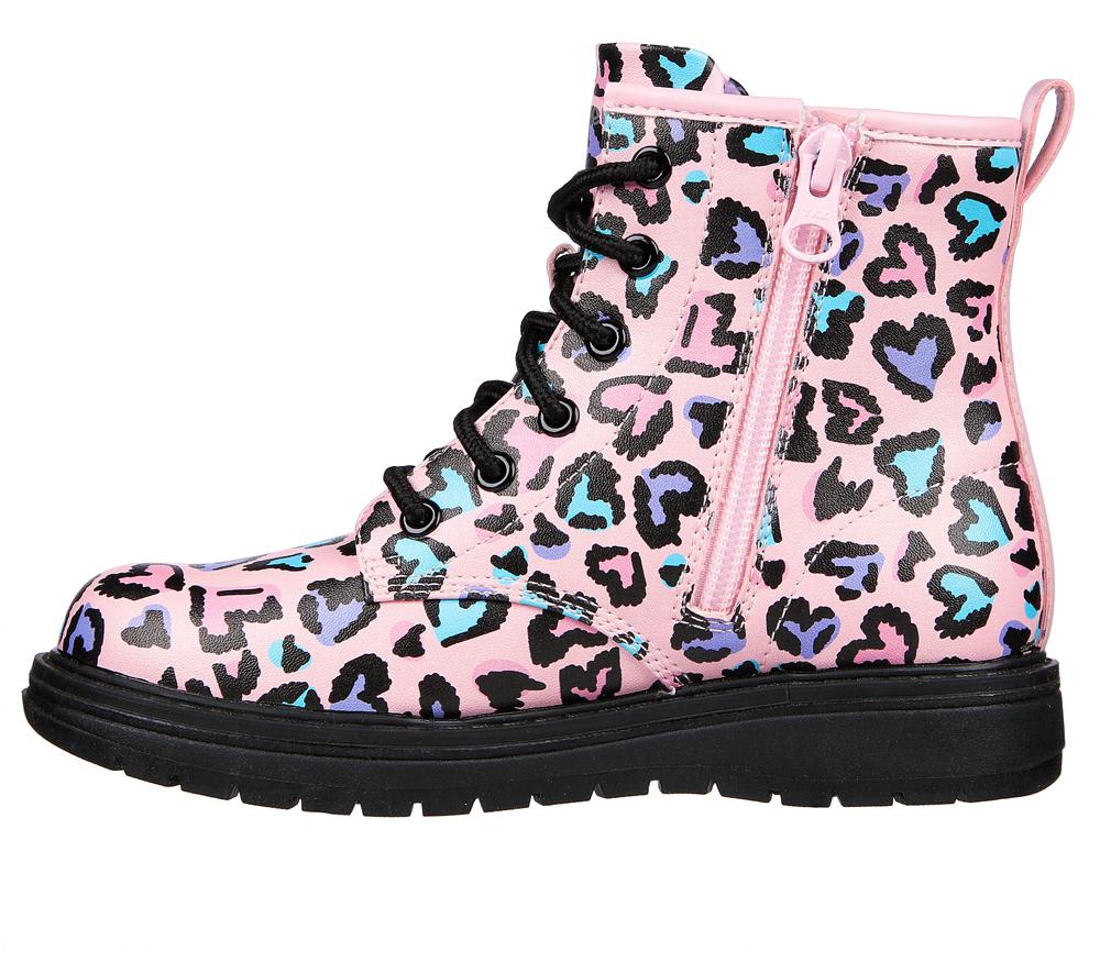 Girls's Skechers Gravlen - Totally Wild Lace Up Shoes Pink / Multicolor  USA |  9345-JIDOP