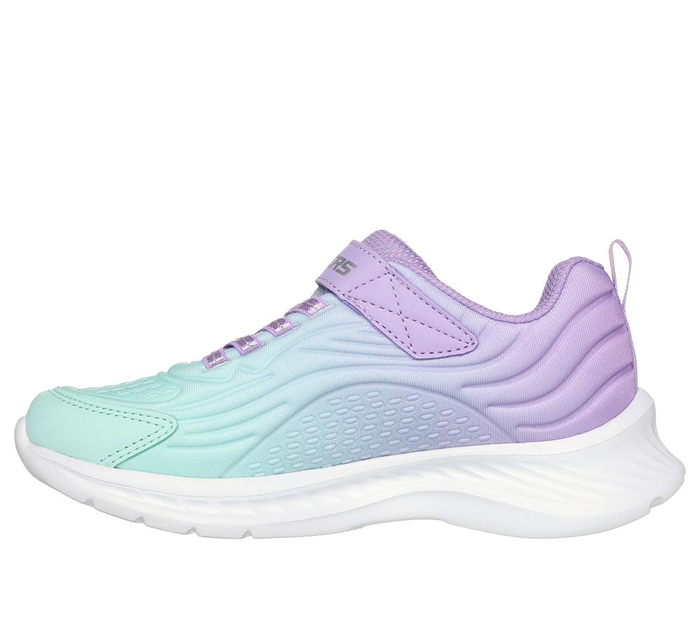 Girls's Skechers Jumpers-Tech Sneakers Lavender / Turquoise  USA |  1360-IMANS