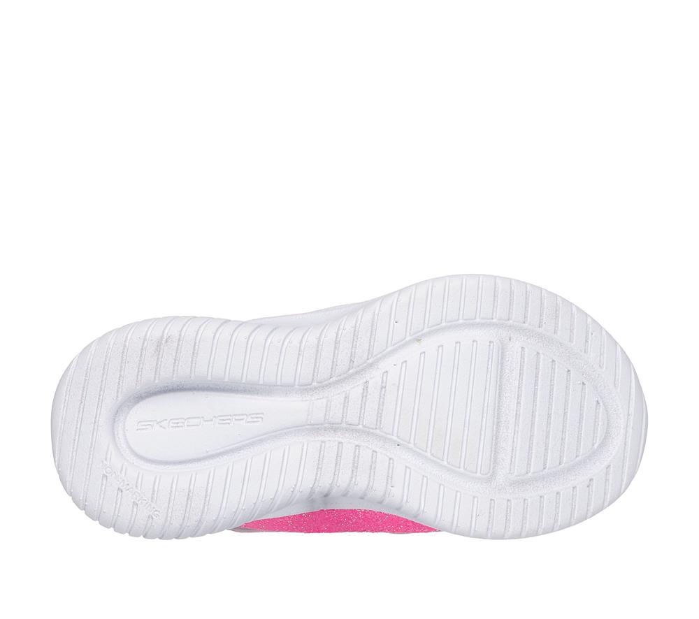 Girls's Skechers Jumpsters - Miss Butterfly Glitz Light Up Sneakers Pink / Turquoise  USA |  3690-SWEFJ