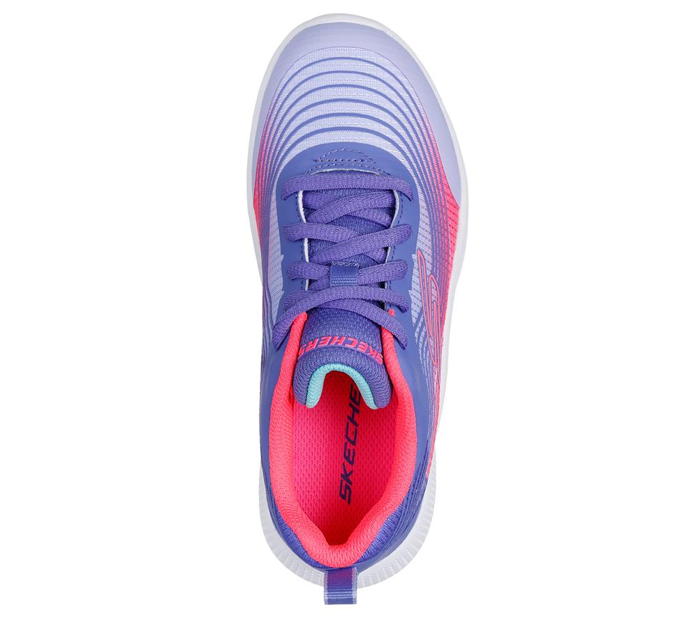 Girls's Skechers Microspec Advance Lace Up Shoes Lavender / Pink  USA |  2690-IHYLF