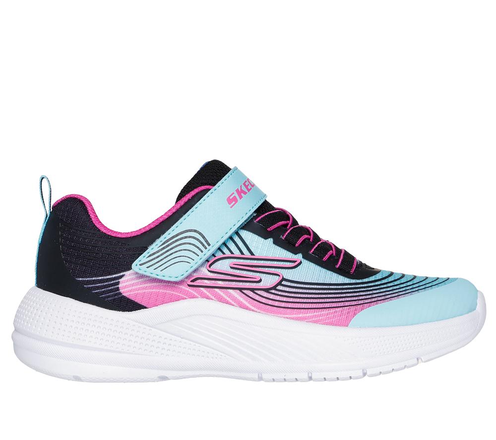 Girls\'s Skechers Microspec Advance Sneakers Aqua / Purple  USA |  8419-ACTZN