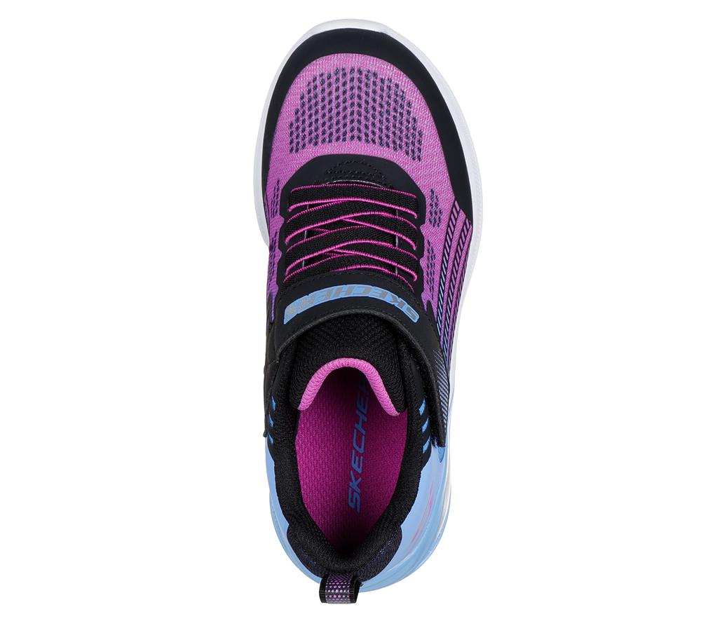 Girls's Skechers Microspec Max Advance Sneakers Periwinkle / Multicolor  USA |  4360-BFTJG