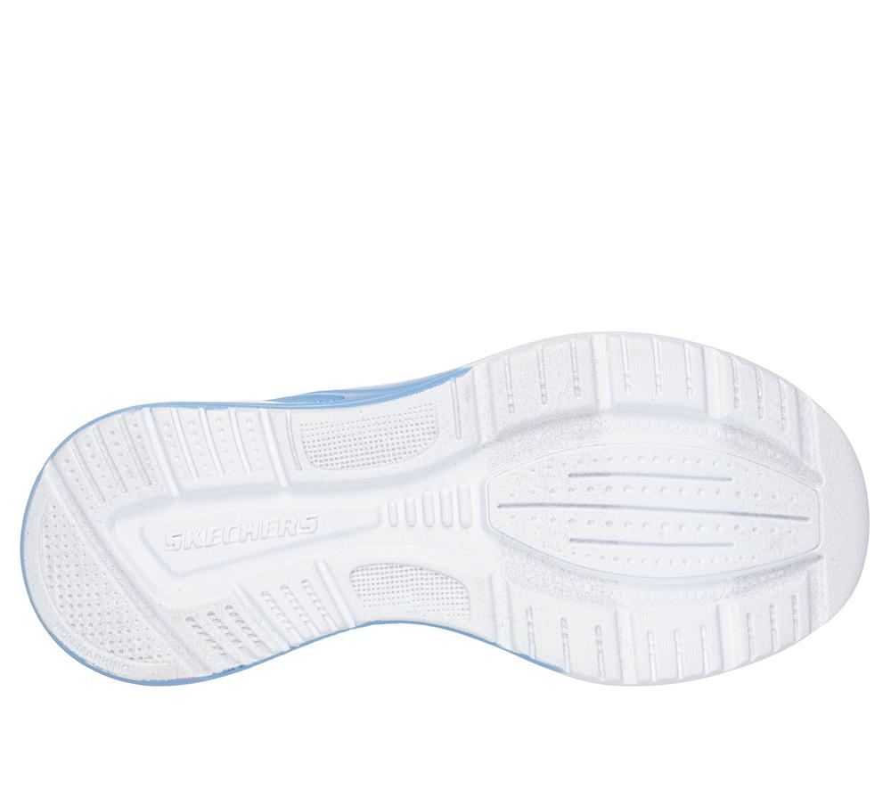 Girls's Skechers Microspec Max Advance Sneakers Periwinkle / Multicolor  USA |  4360-BFTJG