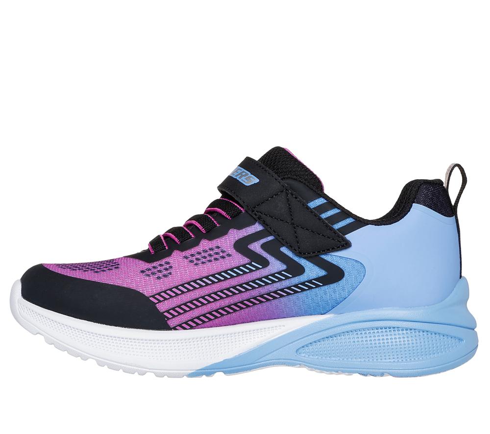 Girls's Skechers Microspec Max Advance Sneakers Periwinkle / Multicolor  USA |  4360-BFTJG
