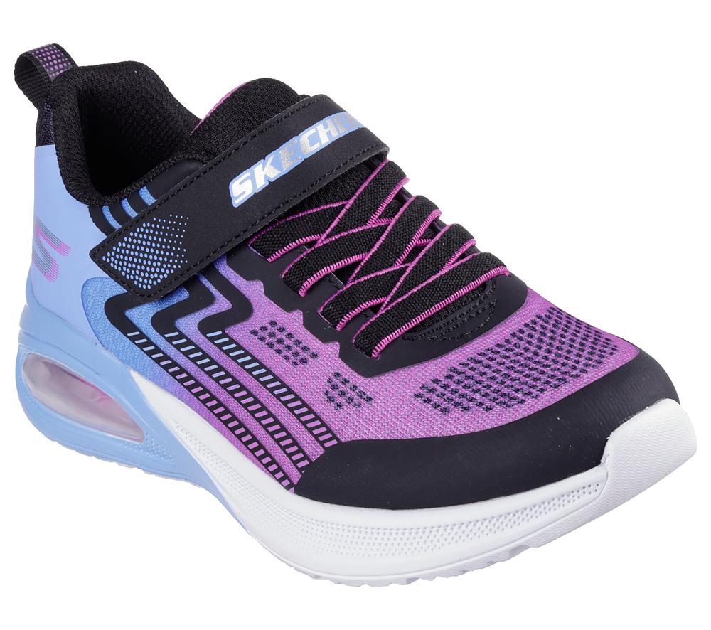 Girls's Skechers Microspec Max Advance Sneakers Periwinkle / Multicolor  USA |  4360-BFTJG