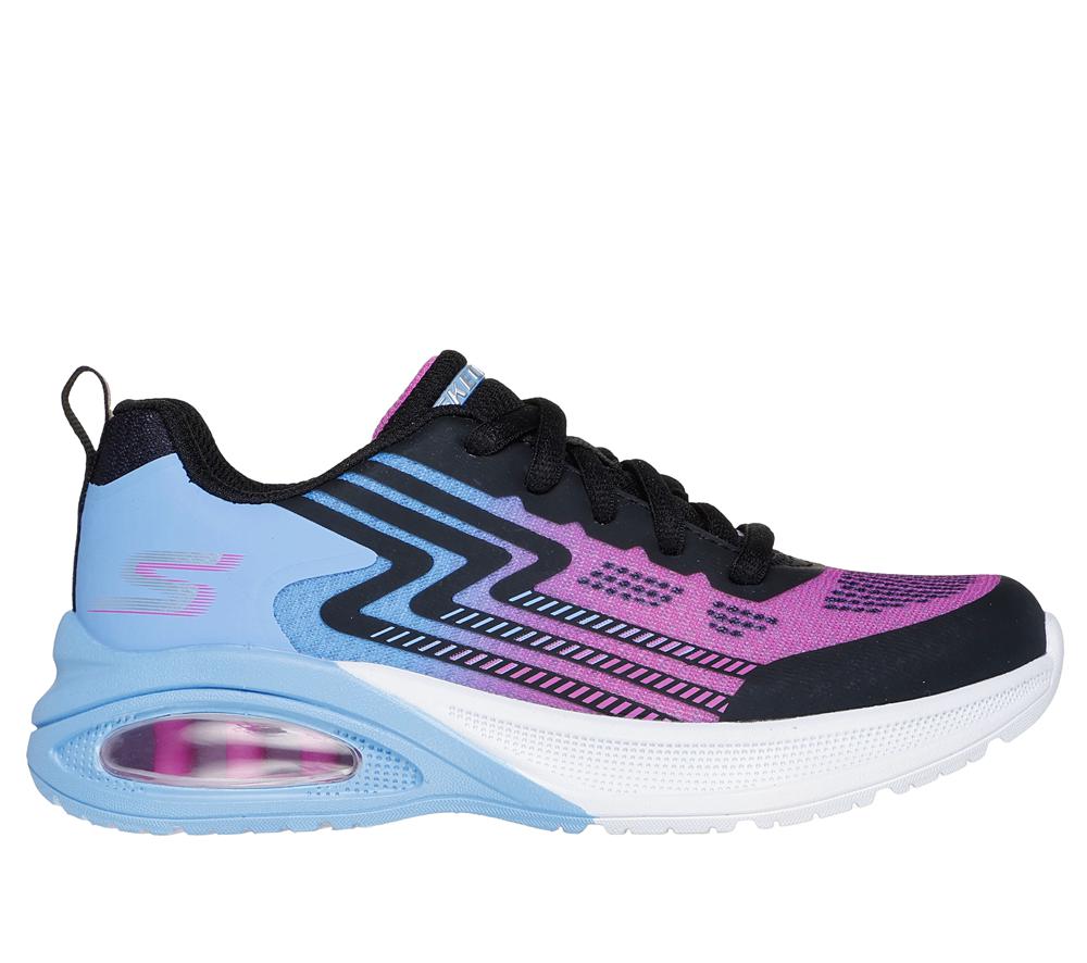 Girls\'s Skechers Microspec Max Advance - Neon Craze Lace Up Shoes Periwinkle / Multicolor  USA |  5206-KIFOV