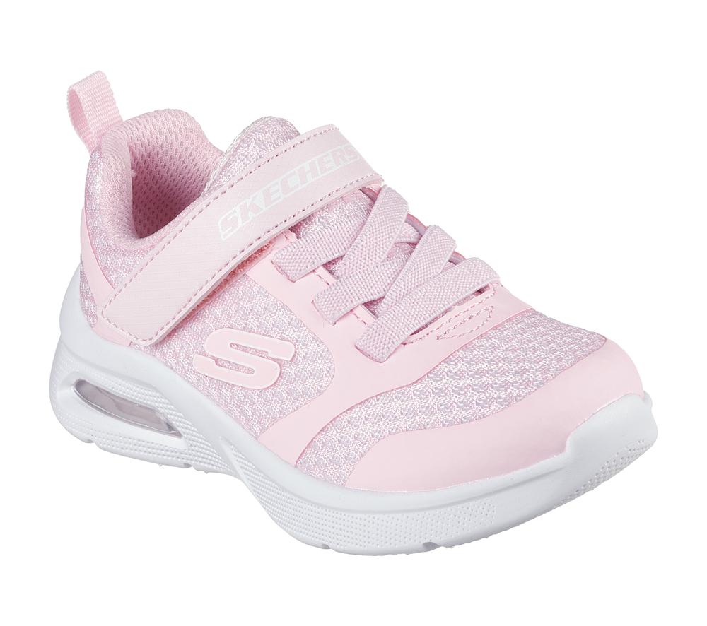 Girls's Skechers Microspec Max - Racer Gal Sneakers Light Pink  USA |  0942-ZAJYP